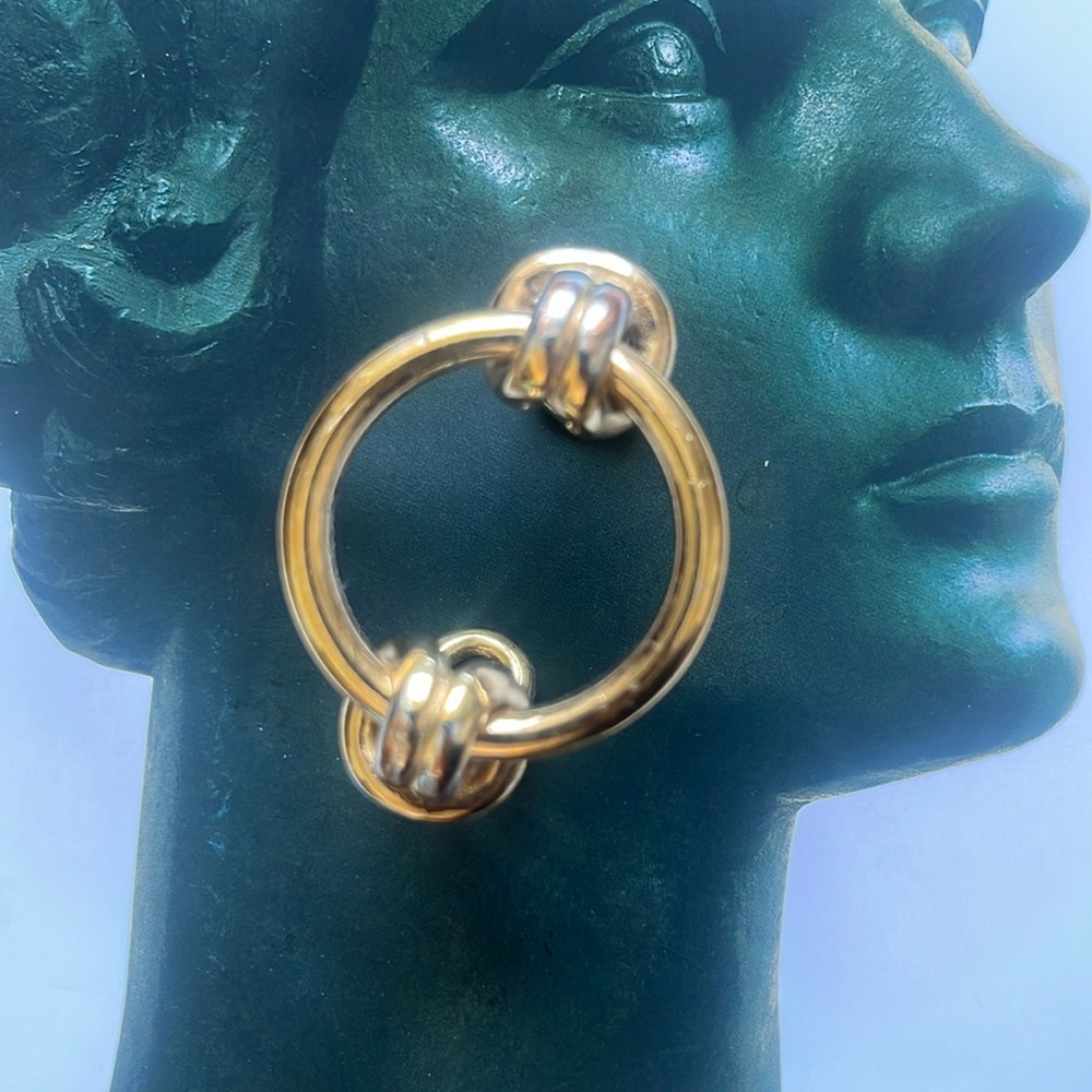 J.Crew knot detail gold cuff